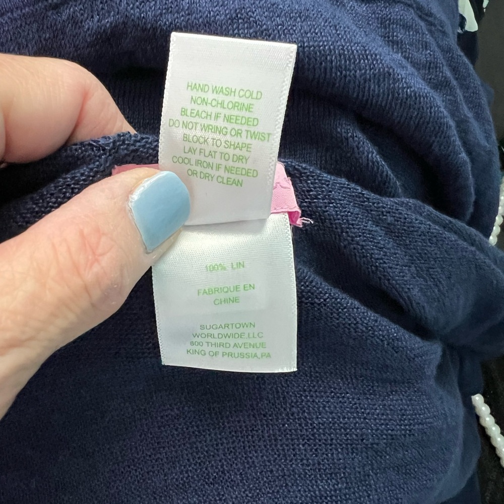 Lilly Pulitzer Open Front / Side Button Sweater - image 3